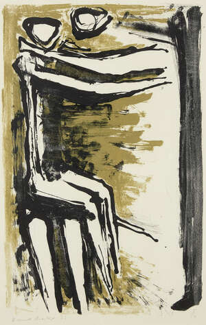 
	
		Kenneth Armitage CBE,
		British 1916-2002-  
		 
		Two Figures, 1953;
		 
		lithograph...