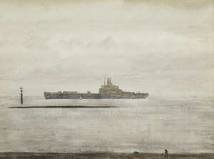 
	
		Richard Ernst Eurich OBE RA, 
		British 1903-1992 - 
		Container Ship, 1978; 
		 
		