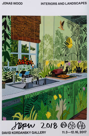 
	
		Jonas Wood, 
		American b. 1977-
		 
		Interiors and landscapes, 2017
		 
		offset...