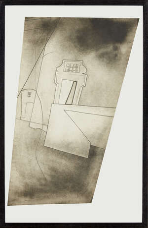
	
		Bryan Ingham, 
		British 1936-1997- 
		 
		Mediterranean Doorway; 
		 
		etching on...