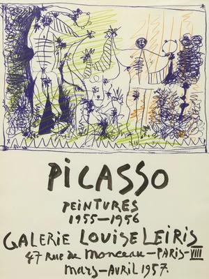 After Pablo Picasso,&nbsp;Spanish 1881-1973,&nbsp;Picasso, Peintures 1955-56, Galerie Louise Leiris 1957;&nbsp;