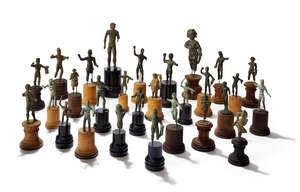 
	
		The Hohenzollern Collection of Ancient Bronze Statuettes, 
		 
		A large group of 27...