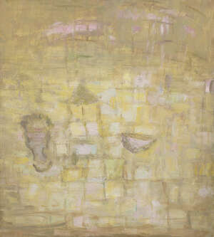
	
		Mary Potter OBE,
		British 1900-1981-
		 
		Reflections, 1970;
		 
		oil on canvas,...