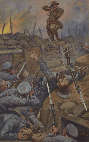 
	
		Stanley Llewellyn Wood, 
		Welsh 1866-1928 -  
		 
		Captain E. N. Frankland Bell,...