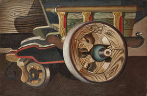 
	
		Gea (Geo) Augsbourg,
		Swiss 1902-1974-
		 
		'Le Char Flamand ', 1932;
		 
		oil on...
