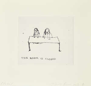 
	
		Tracey Emin CBE RA, 
		British b.1963- 
		 
		The Room is Closed, 2013; 
		 
		etching...