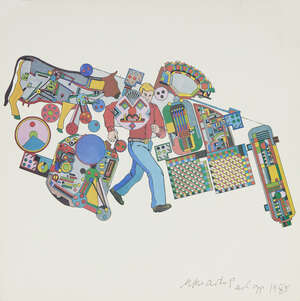 
	
		Sir Eduardo Paolozzi CBE RA, 
		Scottish 1924-2005- 
		 
		Underground Design, Folio...
