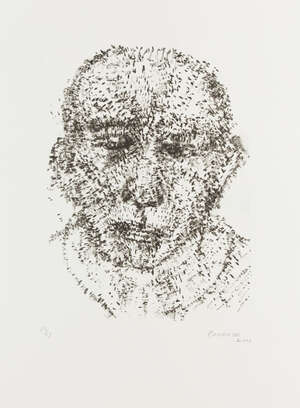 
	
		Akbar Padamsee (India 1928-2020), Male Head, lithograph, ed. 10/18, signed and dated,...