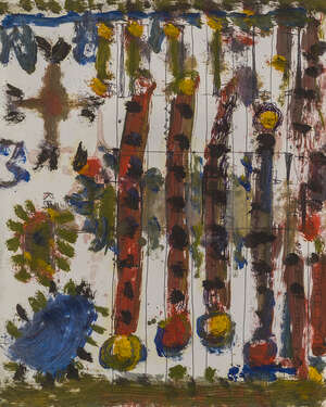 
	
		Alan Davie CBE RA HRSW, 
		Scottish 1920-2014 - 
		&nbsp;
		Four Magic Rods OG.3536, 2012;...