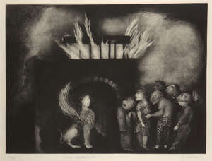 
	
		Ana Maria Pacheco, 
		Brazilian b.1943-
		 
		Lux Aetema I, and Lux Aetema II, 1995;...