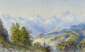 
	
		Anglo-Indian School, 
		 
		late 19th century- 
		 
		Manimais Peak, Himalayas; Peaks...