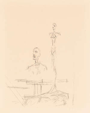 
	
		Alberto Giacometti, 
		Swiss 1901-1966- 
		 
		 
		The Search, c.1965; 
		 
		etching...