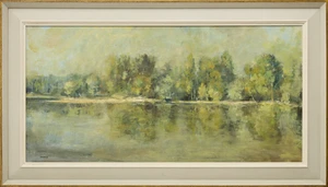 Jacques Ousson, French b.1937 -&nbsp;Loire, 1986;&nbsp;oil on canvas, signed lower left 'OUSSON' and signed,...