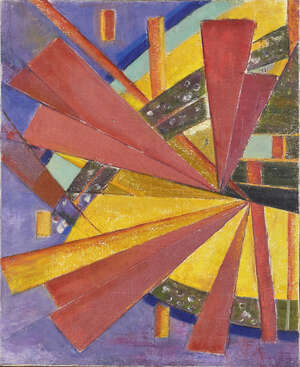 
	
		Maurice-Henri Gaudefroy,
		French  1883-1972-
		 
		'Composition Rayonniste', circa...