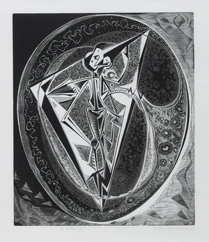 Gertrude Hermes OBE RA,&nbsp;British 1901-1983,&nbsp;The Yoke, 1953;&nbsp;woocut on wove,&nbsp;signed, dated and...