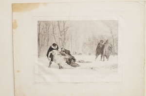 
	
		Paul-Adolphe Rajon, 
		French 1842/43-1885
		 
		The Duel after the Ball, after Gerome;...
