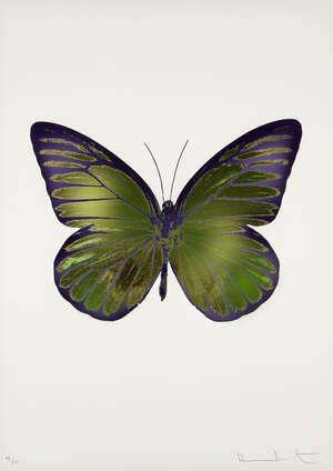 
	
		Damien Hirst, 
		British b.1965-
		 
		Leaf Green/Oriental Gold/Westminster Blue,...