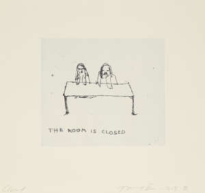 
	
		Tracey Emin CBE RA, 
		British b.1963- 
		 
		The Room Is Closed, 2013; 
		etching in...