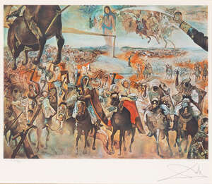 
	
		Salvador Dalí, 
		Spanish 1904-1989- 
		 
		Battle of Tetuan, 1982;
		 
		