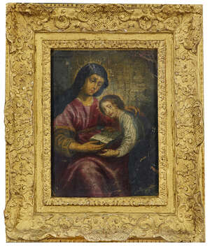 
	
		Italian School,
		mid 18th century- 
		 
		Madonna with the Christ Child...