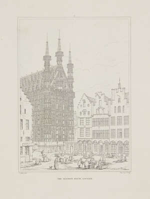 John le Keux, 
British 1783-1846- 
 
Selected examples of Architectural Grandeur in Belgium,...