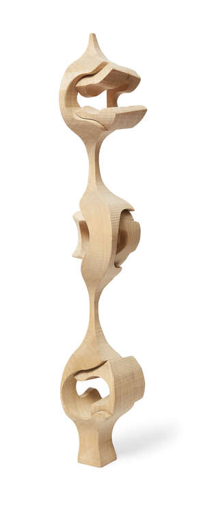 
	
		Brian Willsher, 
		British 1930-2010 - 
		 
		Untitled; 
		 
		wood, H59 x W9 x D8.5...