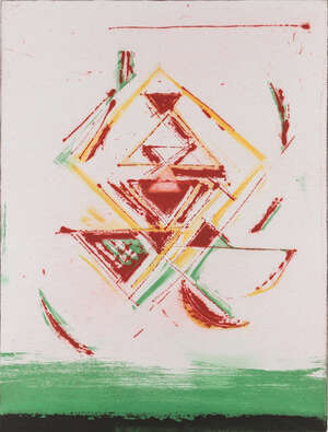 
	
		Velu Viswanadhan (Indian, b. 1940), Untitled, Etching printed in colours, Editioned 'ea...