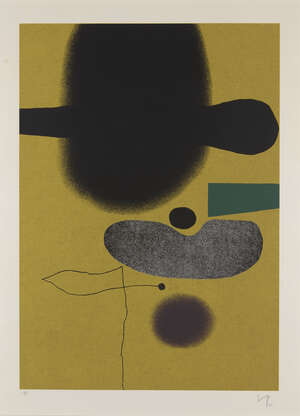 
	
		Victor Pasmore CH CBE, 
		British 1908-1998- 
		 
		Points of Contact No.21, 1974;...