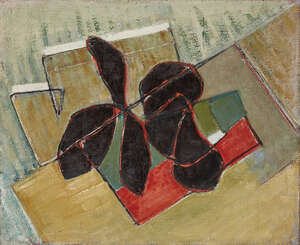 
	
		Maurice-Henri Gaudefroy,
		French  1883-1972-
		 
		
		'Nature Morte- Rouge et Noir',...