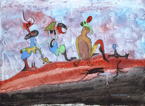 
	
		RTO Conroy Maddox,
		British 1912-2005-
		 
		The Stalkers, 1938;
		 
		Gouache and ink...
