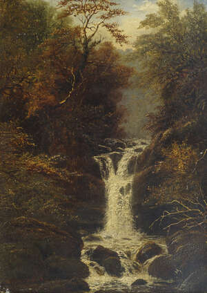 
	
		William Mellor, 
		British 1851-1931- 
		Near Ambleside, Westmorland; 
		oil on canvas,...