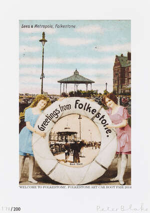 
	
		Sir Peter Blake CBE RDI RA, 
		British b.1932- 
		 
		Welcome to Folkestone, Folkstone...