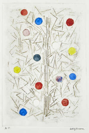 
	
		Dolf Rieser, 
		South African 1898-1982- 
		 
		Untitled (abstract); 
		 
		etching...