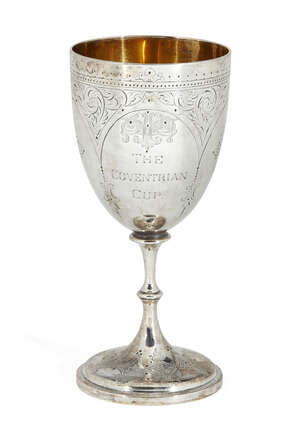 
	
		A small Victorian silver goblet, London, c.1870, John, Edward, Walter & John Barnard...