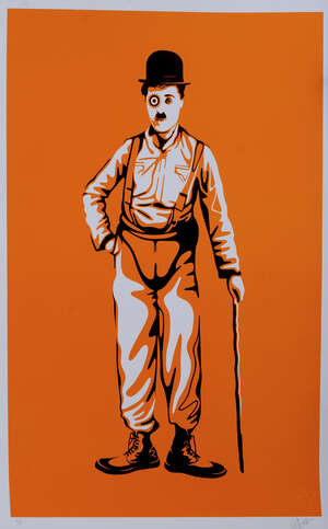 
	
		Rourke Van Dal,
		British b.1969-
		 
		Clockwork Charlie, 2015; 
		 
		screenprint in...