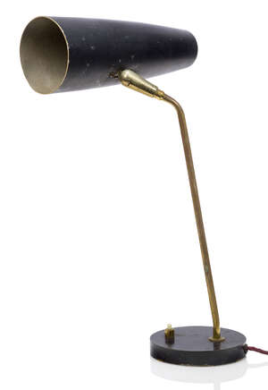 
	
		Rotaflex, a desk lamp 
		c.1960, signed Rotaflex to collar and stamped marks to base...