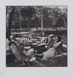 
	
		Lee Miller,
		American 19071977-
		 
		Picnic (Nusch Eluard, Paul Eluard, Roland...
