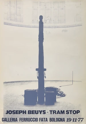 Joseph Beuys,&nbsp;German, 1921-1986,&nbsp;
Tram Stop, 1977;&nbsp;
offset lithograph in colours,&nbsp;for the Gallery...