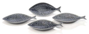 
	
		Stig Lindberg (1916-1982), a set of four dishes 
		c.1960, Gustavsberg rubber stamp to...