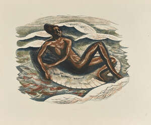 
	
		Leon Underwood, 
		British 1890-1975- 
		 
		Venus Africana, 1949; 
		 
		lithograph in...