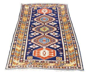 
	
		A Shirvan Karagashli rug, East Caucasus, early/mid 20th century, with five medallions in...