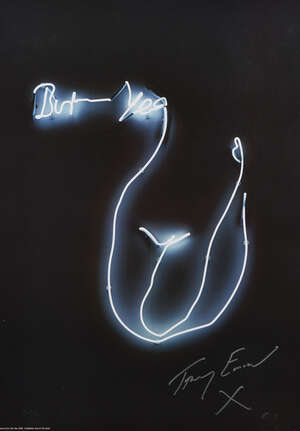 
	
		Tracey Emin CBE RA, 
		British b.1963-
		 
		But Yea, 2015;
		 
		digitally printed...