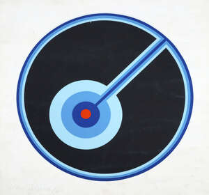 
	
		Jo Niemeyer, German b.1946-The Blue Eye, 1974; screenprint in colours, signed, numbered...