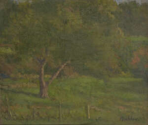 
	
		Robert Buhler RA,
		British 1916-1989-
		 
		Autumn Garden;
		 
		oil on...
