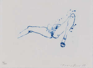 
	
		Tracey Emin CBE RA, 
		British b.1963- 
		 
		Suffer Love, 2009; 
		etching in colours on...