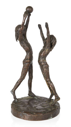 
	
		David Wynne OBE, 
		British 19262014 - 
		 
		Two girls playing with a ball, 2004;...