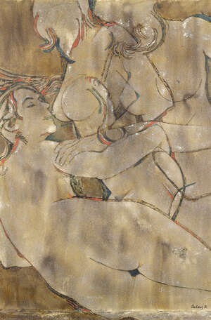 
	
		Balraj Khanna (Indian, b. 1940), Untitled, oil on canvas, signed 'Balraj' and dated '72...