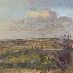 Fred Cuming RA NEAC Hon RBA Hon ROI,  
British b.1930 - 
 
Isle of Oxney, October; 
 
oil on...