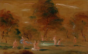 
	
		André Derain, 
		French 1880-1954 - 
		 
		Baigneuses dans un paysage, c.1946-50;...