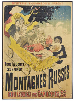
	
		Jules Cheret (18361932), 
		
		Montagnes Russes poster, 1888,
		Lithograph in colours...